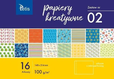 Produktbild von Papiery kreatywne A5, zestaw 2, 16 arkuszy