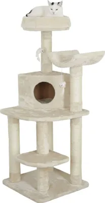 Produktbild von Kerbl Eck-Kratzbaum Zirkonia 130 cm Creme