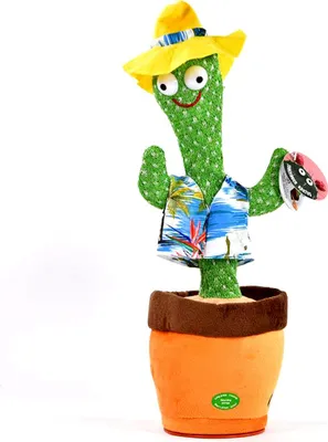 Produktbild von Kögler tanzender Kaktus Hawaii Sound & Laberfunktion Labertier grün 37 cm
