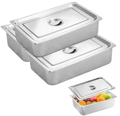 Produktbild von Famanu Paneerschalenset 3-teilig - Edelstahl mit Deckel