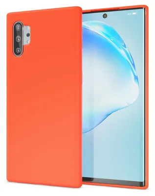 Produktbild von NALIA Neon Handy Hülle für Galaxy Note10+ / 10+ 5G, Soft case & Silikon Bumper Orange