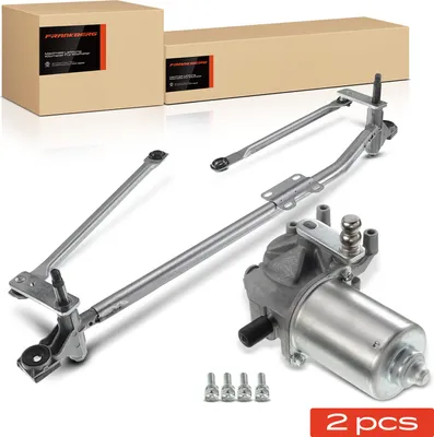 Image de Frankberg 1x moteur d'essuie-glace moteur d'essuie-glace+1x tringle d'essuie-glace avant pour Land Rover Freelander 2 FA 2007-2014