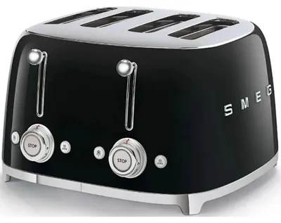 Produktbild von Smeg TSF03BLEU Toaster 4 Scheibe(n) Schwarz 2000 W (TSF03BLEU)