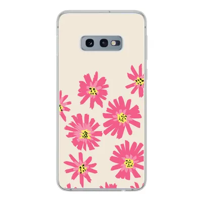 Produktbild von MuchoWow® Handyhülle Schutzhülle Hülle für Samsung Galaxy S10e Blumen - Muster - Minimalismus Silikon Softcase Handy Hülle - Handy