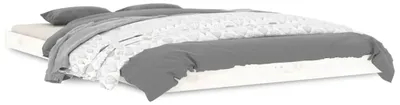 Immagine prodotto di vidaXL Letto in legno massiccio bianco 120x190 cm pino