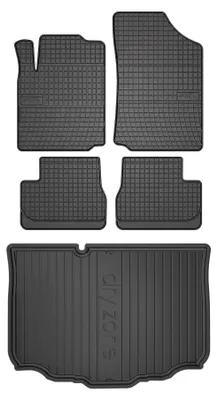 Obrázek produktu pro Gumové autokoberce SolidPRO + vana kufru DryZone pro: Citroen C3 I 2002-2009 hatchback 5 ks