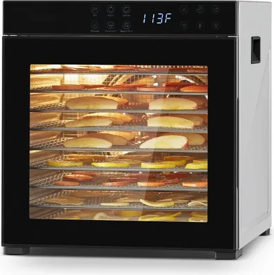 Produktbild von Dörrgerät Dörrautomat 10-Tabletts Edelstahl 1kW - Ideal für Obsttrocknung