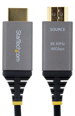 Productafbeelding van StarTech.com 2 meter gecertificeerde Ultra High Speed HDMI-kabel, geschikt voor 8K 60Hz en 4K 120Hz, ultradun en flexibele HDMI 2.1-kabel met HDR10+ en eARC, 48Gbps