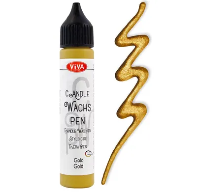 Produktbild von ViVA DECOR Candle Wachs Pen 28 ml gold