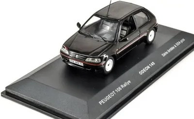 Produktbild von PEUGEOT 106 rallye 1 schwarz, ODE140, Maßstab1/43, ODEON