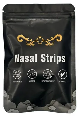 Obrázek produktu pro Nosní náplasti proti chrápání, neinvazivní řešení, hypoalergenní materiály, 1 sáček – 30 kusů