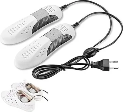 Produktbild von Elektrischer Stiefeltrockner Schuhtrockner tragbar Schuhwärmer Weiß, zum Entfeuchten Trocknen von Schuhen Zuhause Reise
