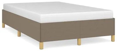 Produktbild von vidaXL Bettgestell ohne Matratze Taupe 120x200 cm Stoff