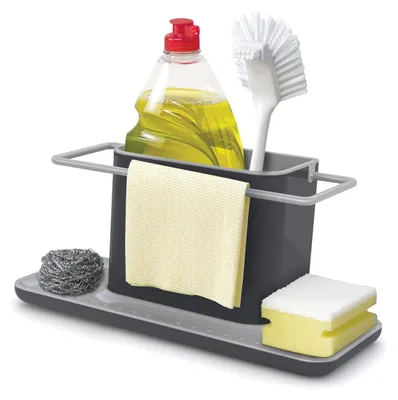 Productafbeelding van Caddy™ Large - Opbergoplossing voor spoelbakken - Donkergrijs/Grijs