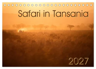 Produktbild von Safari in Tansania (Tischkalender 2027 DIN A5 quer), CALVENDO Monatskalender