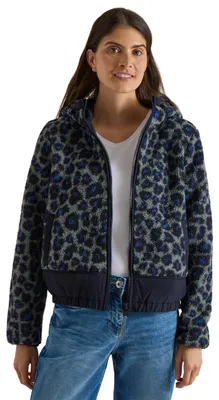 Productafbeelding van Cecil teddyjas met softshell-details, olijgroen, maat XL