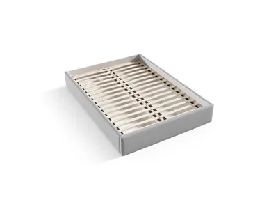 Produktbild von Polsterbett 180 x 200 cm – gestepptes Kopfteil, stabiler Sperrholz-Bettrahmen, modernes Design MONTI (Trinity 02)