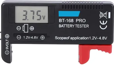 Produktbild von Profi Batterietester mit LCD Display Kapazitätsanzeige und Knopfzellen Akku Batterie Tester Testgerät Prüfgerät AAA AA C D 9V