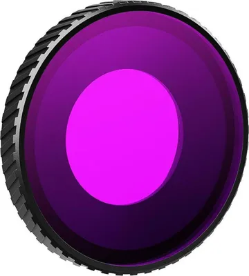 Immagine prodotto di Per DJI Osmo Action 5 Pro / 4 Obiettivo antiappannamento Filtro subacqueo in alluminio viola