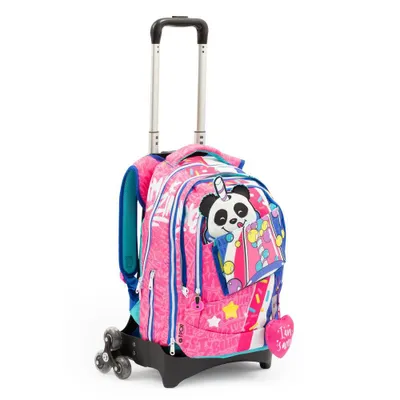 Produktbild von Giochi Preziosi Bubble Star 2-in-1 Schulrucksack mit Trolley und abnehmbarem Wagen