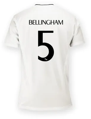 Zdjęcie produktu dla Koszulka dziecięca Real Madrid Bellingham - 2024-2025 - Rozmiar 164 - Koszulka domowa - Biały