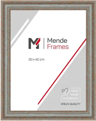 Produktbild von MendeFrames Bilderrahmen H740 Shabby-Chic grau 60x80 cm Museumsglas