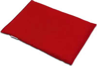 Produktbild von Johanniskernkissen 30 x 20 cm, kirschrot - Als Wärmekissen & Kältekissen - Körnerkissen für Mikrowelle und Backofen - 30x20cm