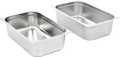 Produktbild von vidaXL Gastronormbehälter 2 Stk. GN 1/1 150 mm Edelstahl