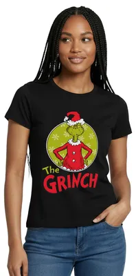 Produktbild von Spreadshirt Der Grinch Logo The Grinch Frauen T-Shirt, XL, Schwarz