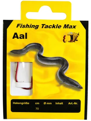 Produktbild von FTM Haken gebunden Aal 70cm - Aalhaken, Größe/Durchmesser/Inhalt:Gr. 1/0 / 0.35mm / 6 Stück