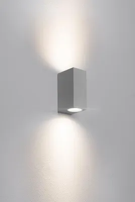 Productafbeelding van CENTURY Buitenwandlamp AXO 2xGU10, vierkant, grijs