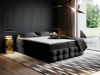 Produktbild von Boxspringbett mit Bettkasten Ewora 4 130x200 cm Pocket, Topper T25 + Visco, Polsterbett, Bettgestell, Doppelbett, Stauraum, Schlafzimmer