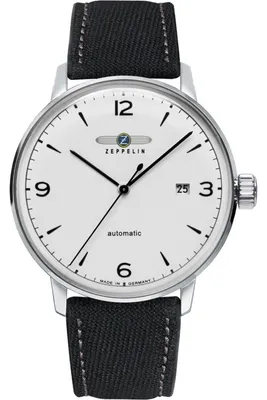 A close-up studio shot of a men's wristwatch.