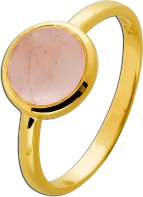 Produktbild von Rosenquarz Ring Gold 585 14K Natur Rosenquarz 2.8ct. 19