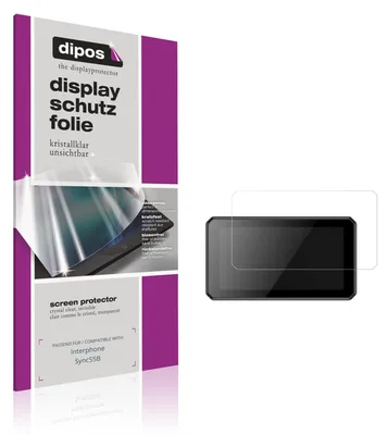Produktbild von 2x Schutzfolie für Interphone Sync55B klar Displayschutzfolie Folie Display Schutz dipos