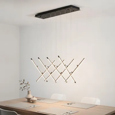 Productafbeelding van Design hanglamp Elettra zwart, AI-gegenereerde afbeelding