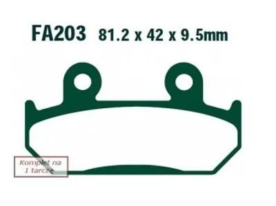 Produktbild von EBC Brakes Bremsbeläge Satz Bremsklötze für HONDA MOTORCYCLES CBR FA203HH