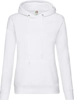 Image de Fruit of the Loom - Sweat à capuche « Classic » pour femmes FK2981 (S) (blanc)