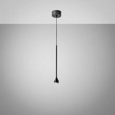 Image de Lampe À Suspension Ursula S/P Noire - Suspension Simple Led 5W 3000K 255Lm Faisceau 24° Ip20 Cadre Aluminium - Gea Luce