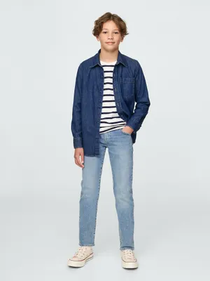 Produktbild von GAP schmal geschnittene High-Rise-Jeans für Kinder 6
