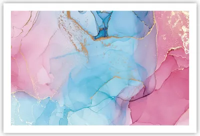 Produktbild von Poster - Poster ohne Rahmen - Marmor Rosa Türkis - 91,5x61 cm - Wand Bild - Wanddeko - Wandbilder - Kunstposter - Wandposter - Bilder - Kunstdruck - Wanddekoration - Wandbild - P2XAA91x61-4600