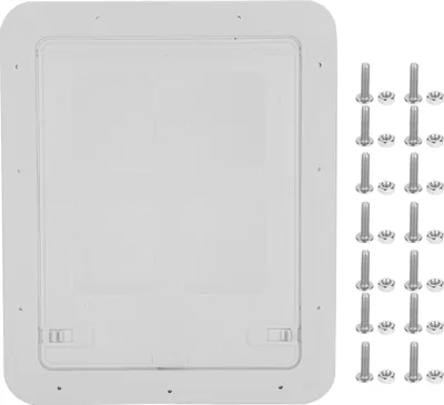 Produktbild von Haustier, kleine Hunde, Katzen, Schiebetür, mit magnetischer Klappe, für Belüftung, weiß, groß