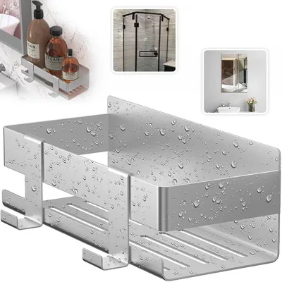 Produktbild von Duschablage Ohne Bohren, Duschkorb Duschregal Edelstahl