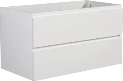 Image de Meuble de salle de bain Angela 100cm - blanc – Armoire rangement