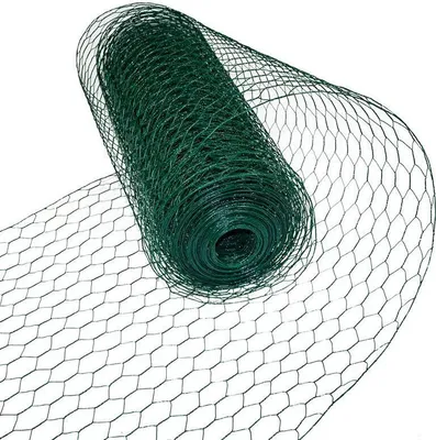 Produktbild von Sechseckgeflecht Drahtzaun Hasendraht 1,20 x 10m Drahtgeflecht Maschendraht grün