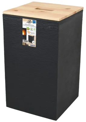 Image de Bac à pellets de 36 litres, pour 20 kg de pellets - Noir