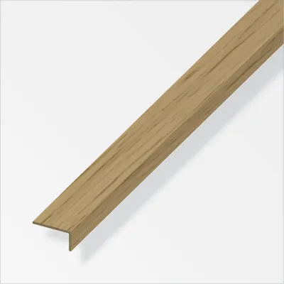 Produktbild von alfer Winkel 1 m, 25 x 28 mm PVC (Kunststoff) glatt eiche hell