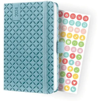 Produktbild von Wochenkalender Jolie 2024 ca. A6 1 Woche/2 Seiten Hardcover sky blue