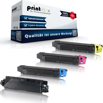 Produktbild von 4x Kompatible Tonerkartuschen für Kyocera ECOSYS M 6035 cidn M 6535 cidn TK-5150BK TK-5150C TK-5150M TK-5150Y Black Cyan Magenta Yellow - Office Plus Serie