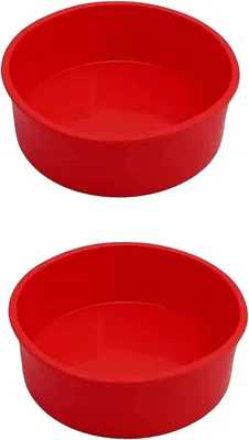 Produktbild von Silikon Kuchenform, 15,5 cm, 2 Stück, antihaftbeschichtet, für Muffins und Pudding